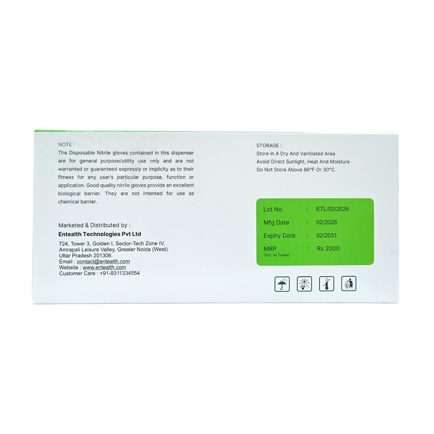 Nitrile Examination Gloves - Powder Free (Extra Small) - Image 8