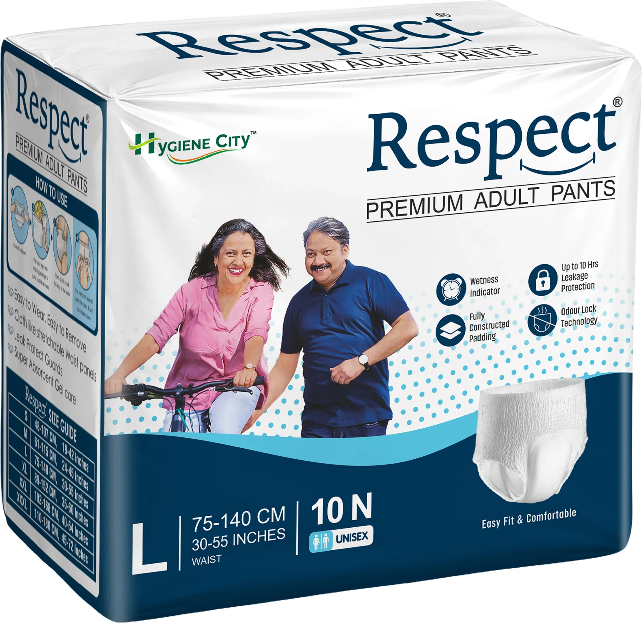 RESPECT Unisex Adult Pants – Pack of 10 Pcs | Size : (L)