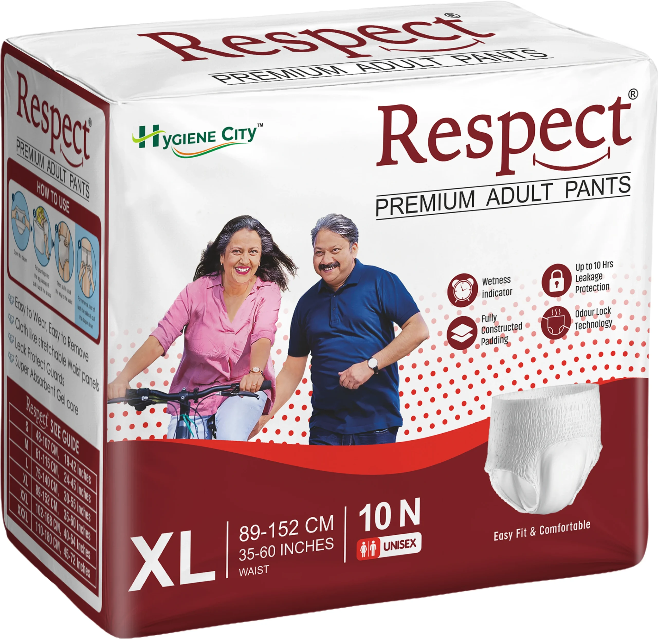 RESPECT Unisex Adult Pants – Pack of 10 Pcs | Size : (XL)