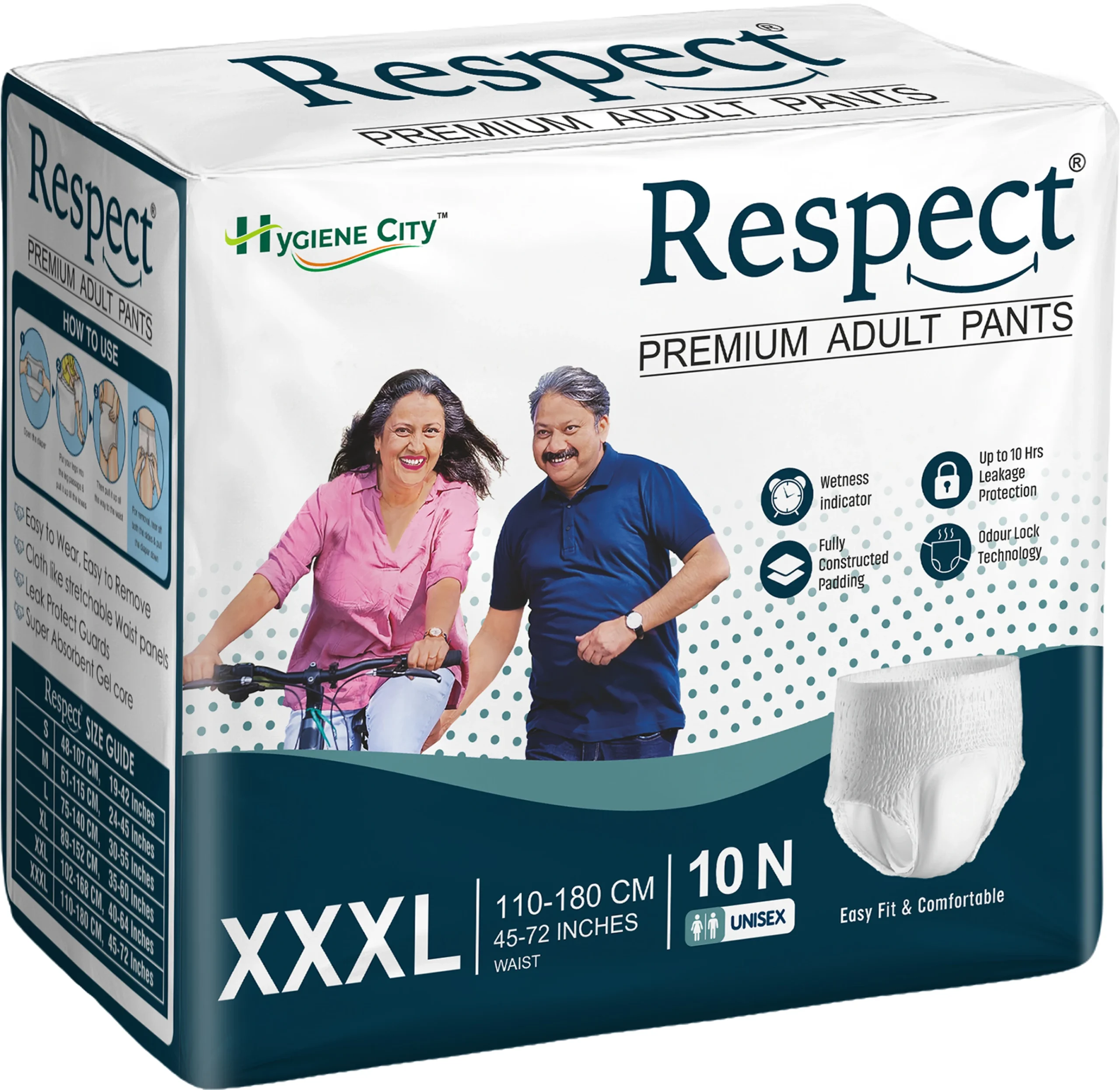 RESPECT Unisex Adult Pants – Pack of 10 Pcs | Size : (XXXL)