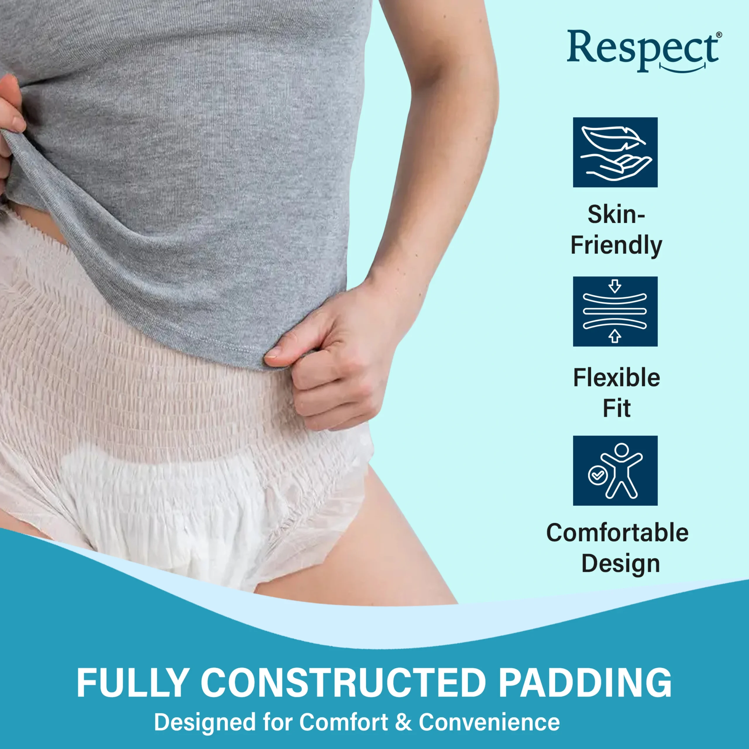 RESPECT Unisex Adult Pants – Pack of 10 Pcs | Size : (L) - Image 5