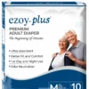 Ezoy Plus Premium Adult Diapers | Tape Style | Pack of 10 Pcs | Size: (M)