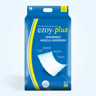 Ezoy Plus Disposable Medical Underpads | Large 60 × 90 cm | Pack of 10 Pcs
