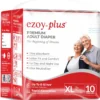 Ezoy Plus Premium Adult Diapers | Tape Style | Pack of 10 Pcs | Size: (XL)