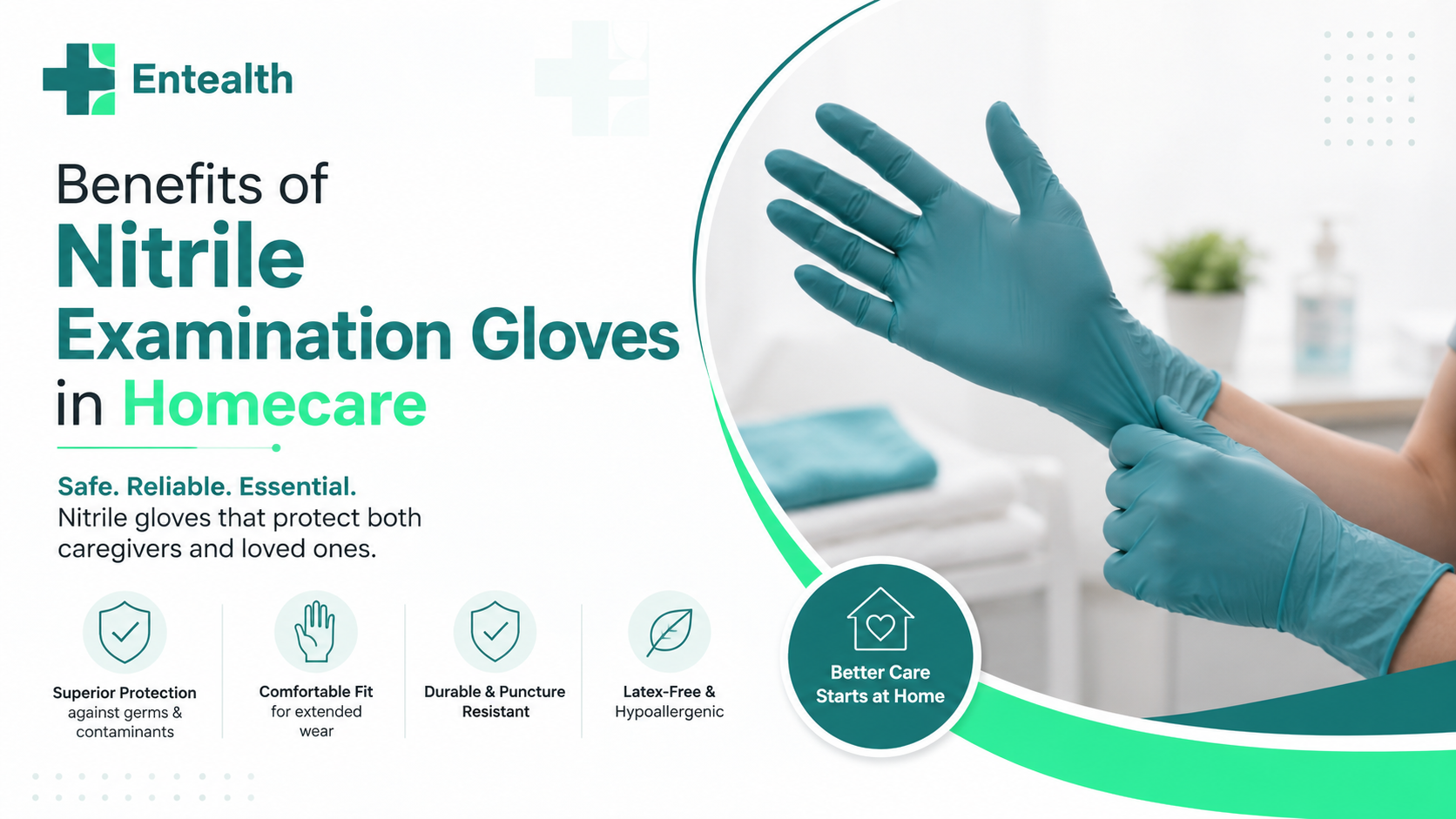 Benefits of Nitrile Examination Gloves in Homecare