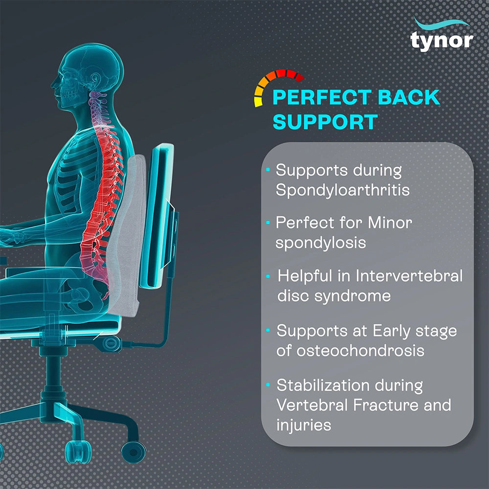 Tynor Back Rest - Ergonomic Back Support (Universal) - Image 2