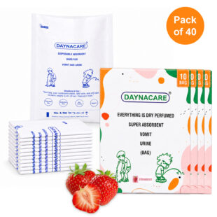 Daynacare Strawberry Paper Vomit Bags (Pack of 40)