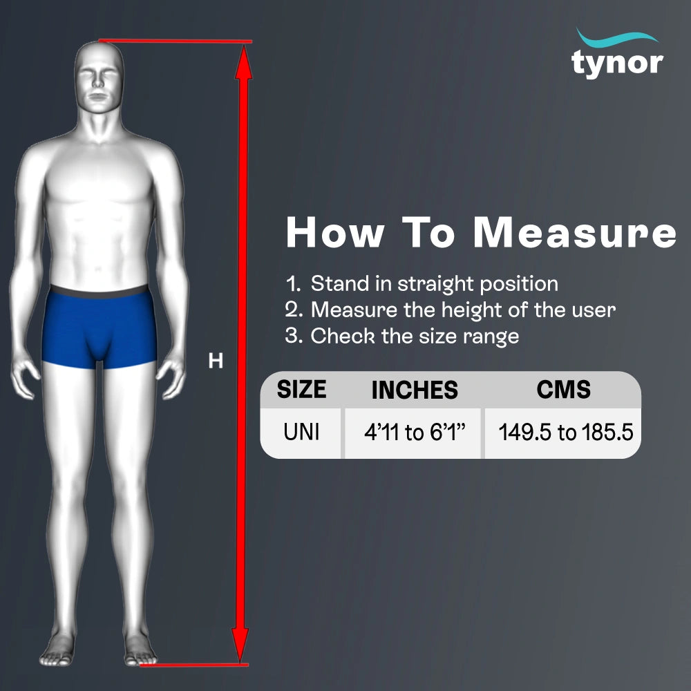 Tynor Tripod Walking Stick - Extra-Stable Support for Seniors (Universal) - Image 4