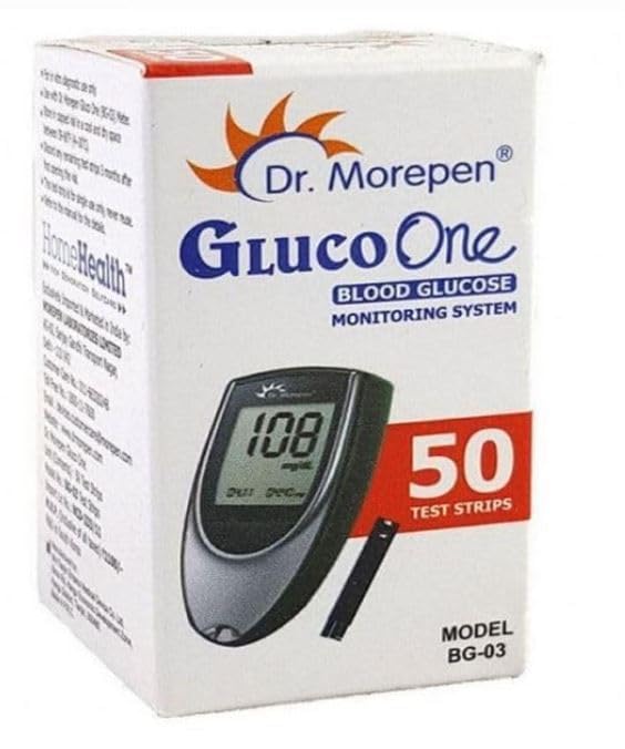 Dr. Morepen GlucoOne BG-03 Blood Glucose Test Strips | Strips Only, No Glucometer (Pack of 50) - Image 3