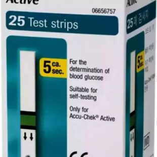 Accu-Chek Active Test Strips - Pack of 25 (Compatible with Accu-Chek Active Meter)