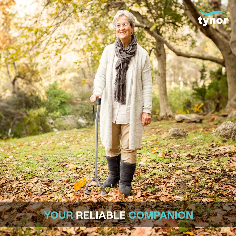 Tynor Tripod Walking Stick - Extra-Stable Support for Seniors (Universal) - Image 6