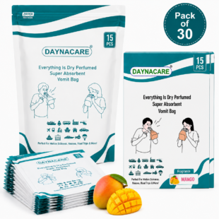 Daynacare Mango Zip-Lock Plastic Vomit Bags (Pack of 30)