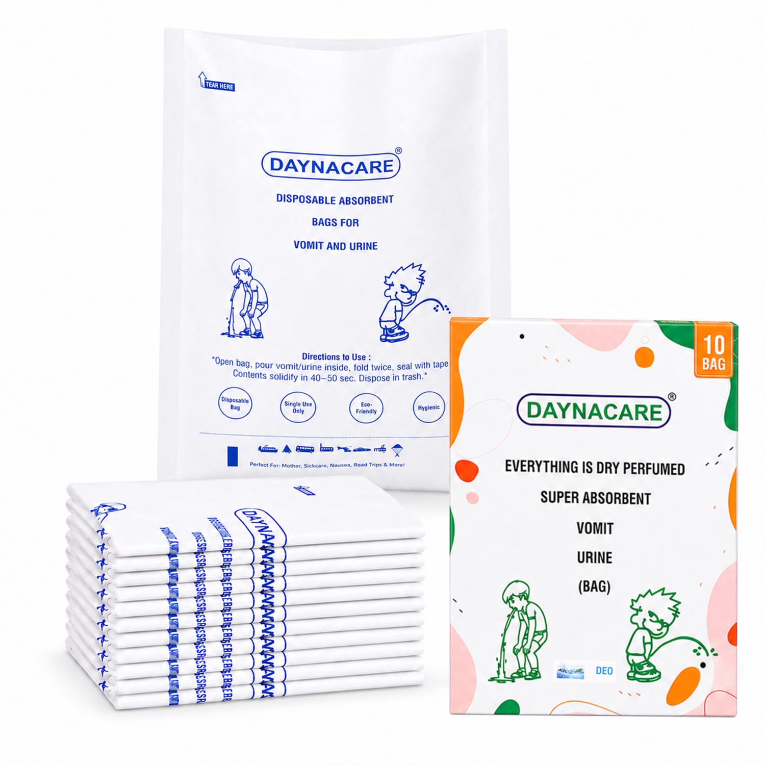 Daynacare Deo Paper Vomit Bags (Pack of 10)