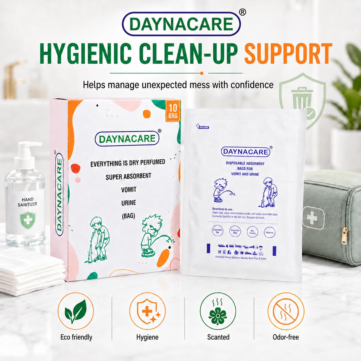 Daynacare Deo Paper Vomit Bags (Pack of 10) - Image 6