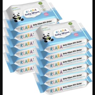 Klara Baby Wet Wipes with LID | Aloe Vera, 99% Pure Water & Rash-Free | 72 Wipes (Pack of 12)