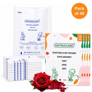 Daynacare Rose Paper Vomit Bags (Pack of 40)