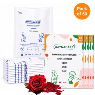 Daynacare Rose Paper Vomit Bags (Pack of 50)