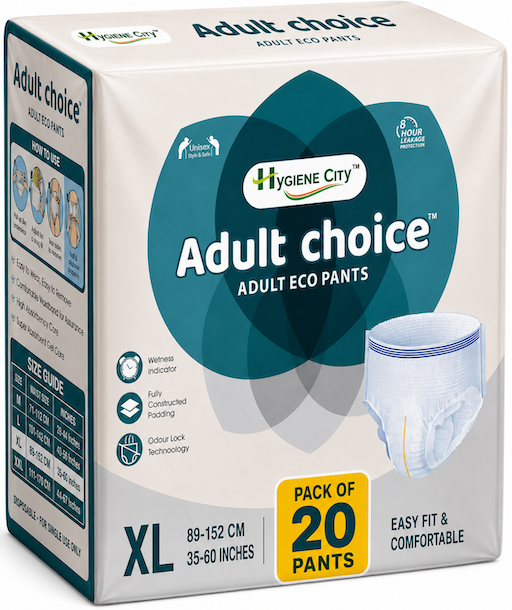 ADULT CHOICE Unisex Adult Pants – Pack of 20 Pcs | Size : (XL)