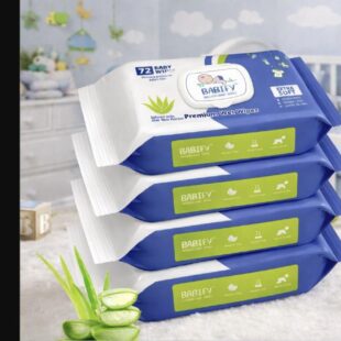 Babify Baby Wet Wipes with LID | Aloe Vera & 99% Water | Rash Free - 72 Wipes (Pack of 4)