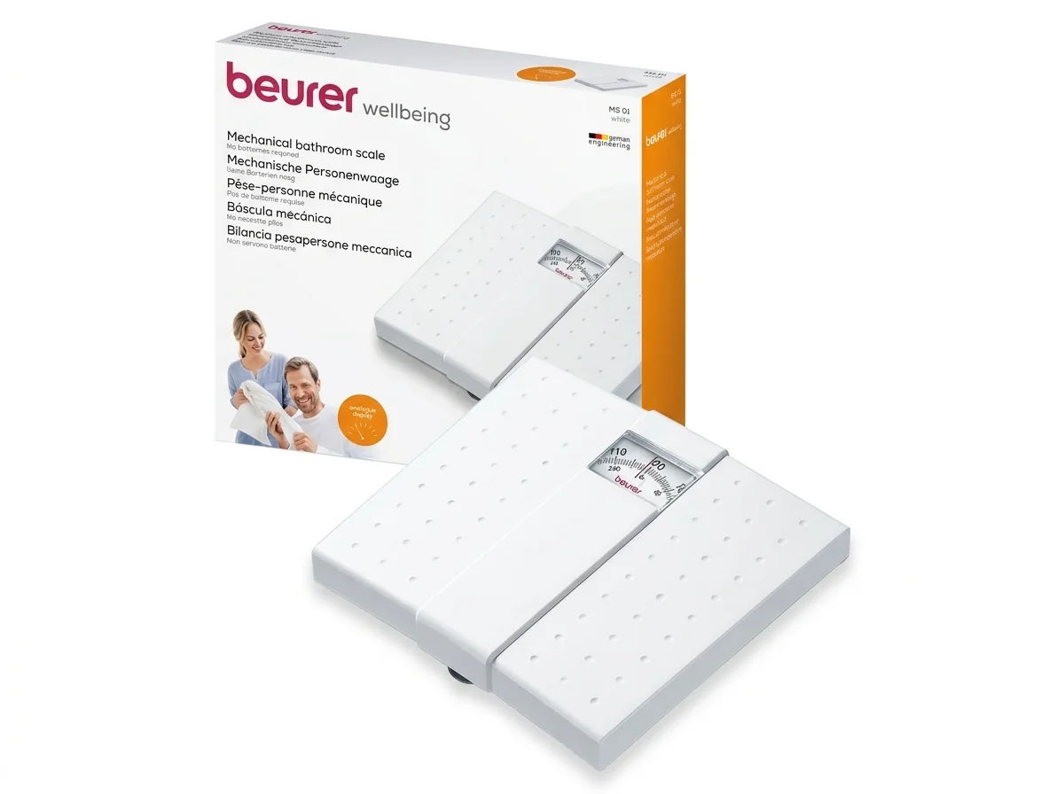Beurer Mechanical Weighing Scale - No Battery Needed, 120kg (MS01)