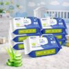 Babify Baby Wet Wipes with LID | Aloe Vera & 99% Water | Rash Free - 72 Wipes (Pack of 7)