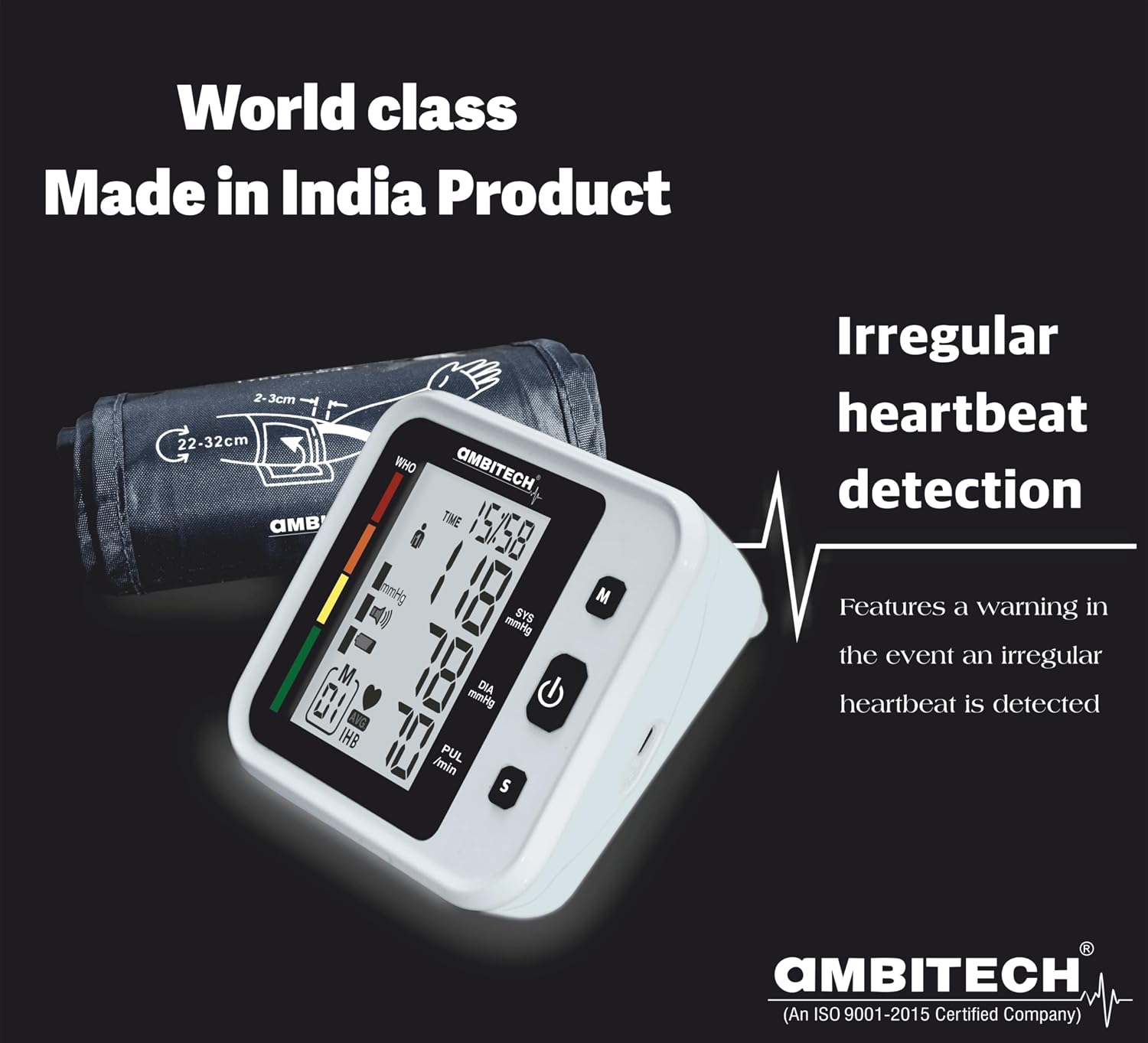 AmbiTech Fully Automatic Digital Blood Pressure Monitor Model BP-05 (1 Unit) - Image 4