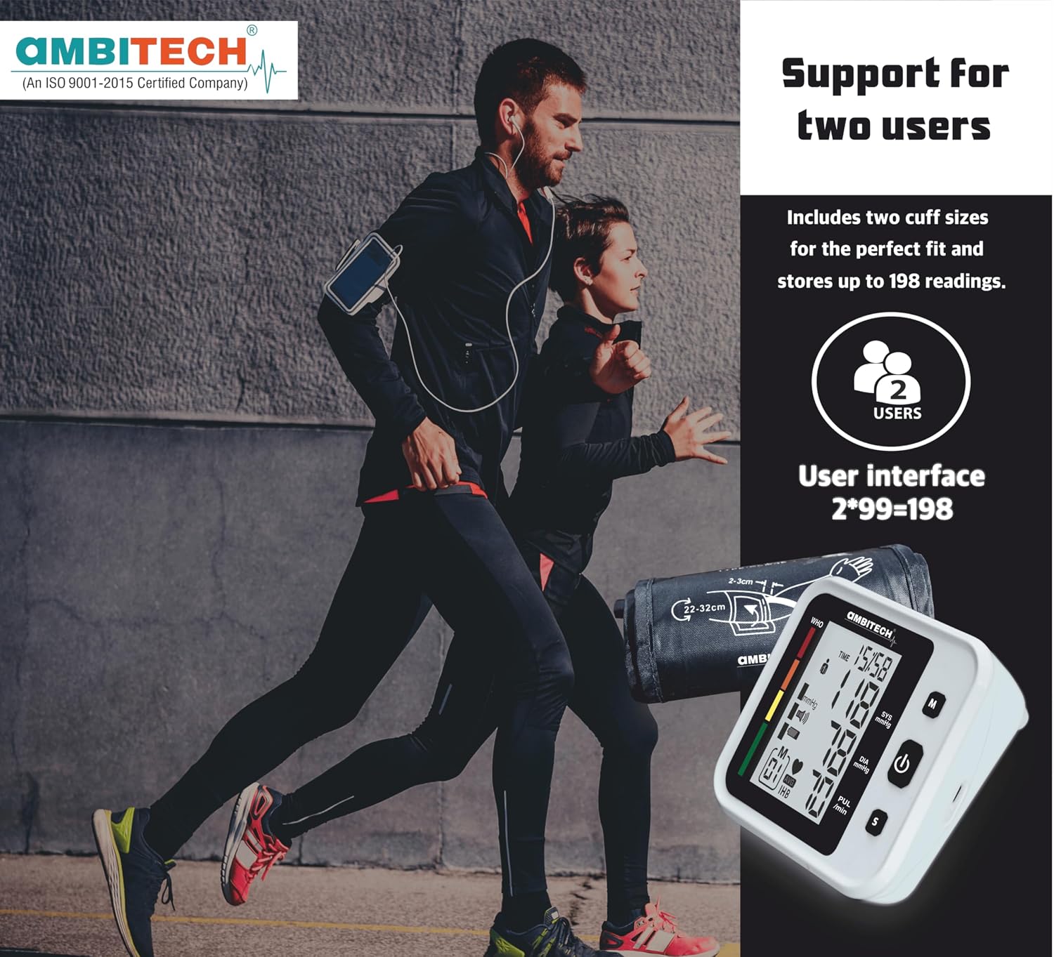 AmbiTech Fully Automatic Digital Blood Pressure Monitor Model BP-05 (1 Unit) - Image 5