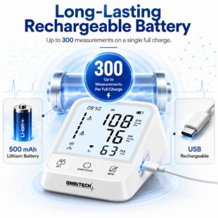 AmbiTech Fully Automatic Digital Blood Pressure Monitor Model BP-07 (1 Unit)