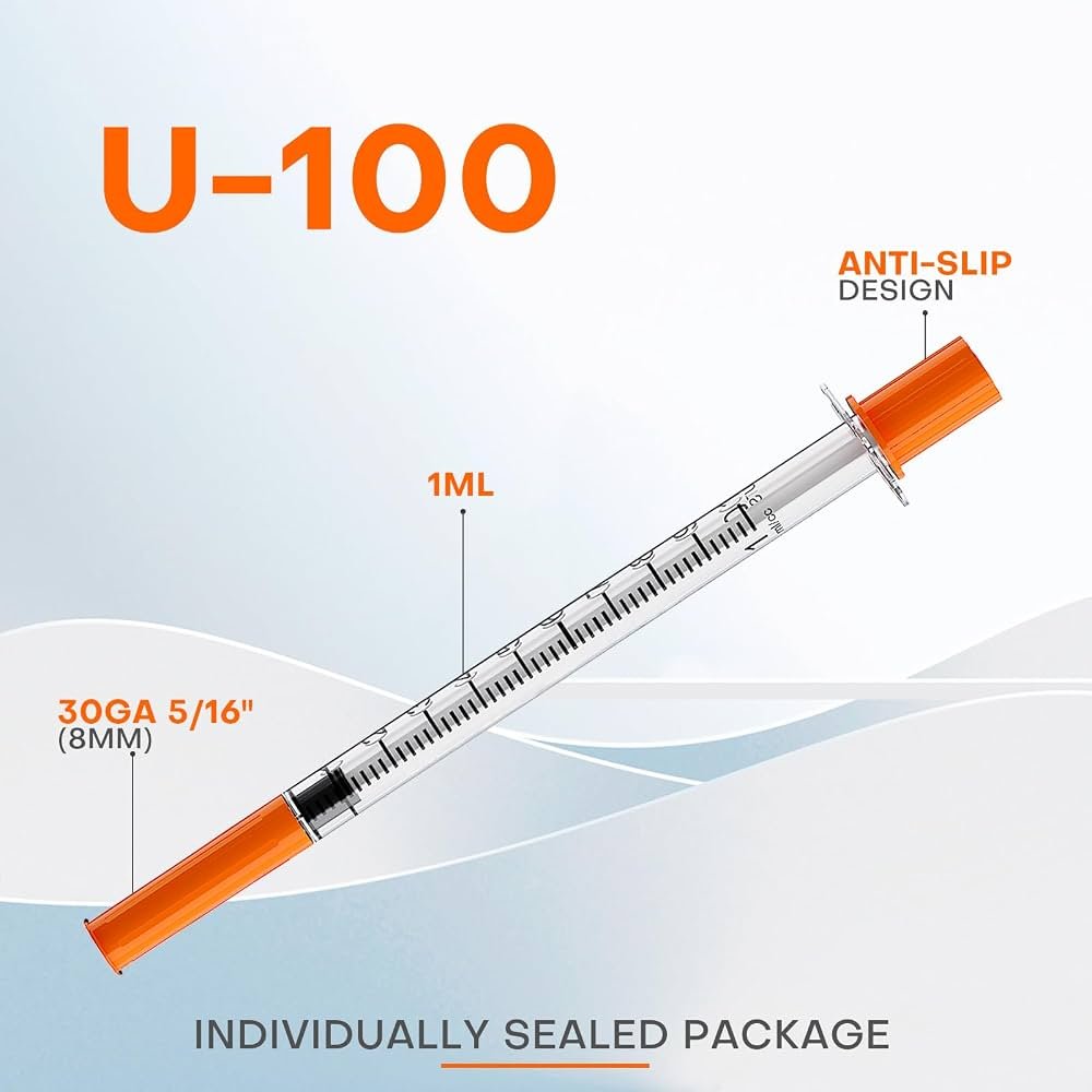 BD U-100 Insulin Syringe with Micro-Fine Needle – 1ML Pack of 100 - Image 4