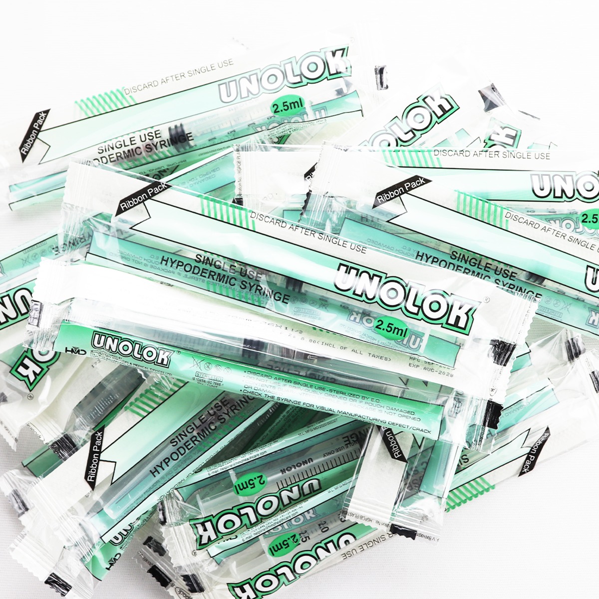 HMD Unolok 2.5ml Disposable Syringe with 26G x 1.5 Inch Needle – Pack of 100 - Image 4