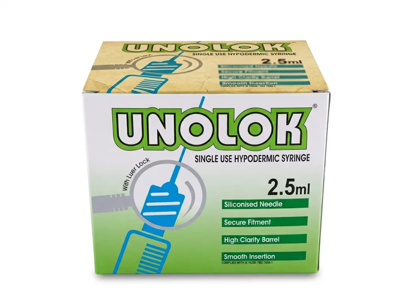 HMD Unolok 2.5ml Disposable Syringe with 26G x 1.5 Inch Needle – Pack of 100 - Image 5