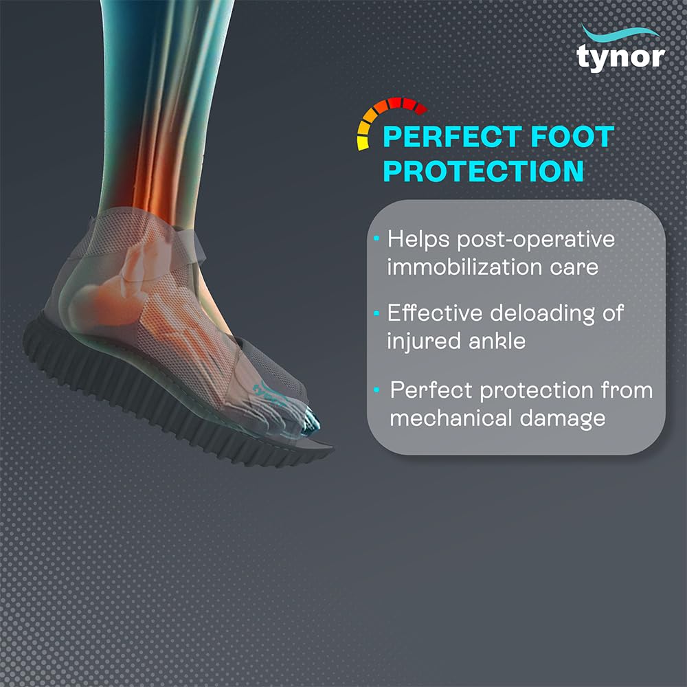 Tynor Rocker Sole Cast Shoe – Post-Fracture/Cast Walking Shoe C08 (M) - Image 2