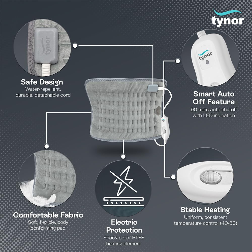 Tynor Ortho Heating Pad Belt – Wearable Heat Therapy for Back Pain I73 (XL) - Image 5