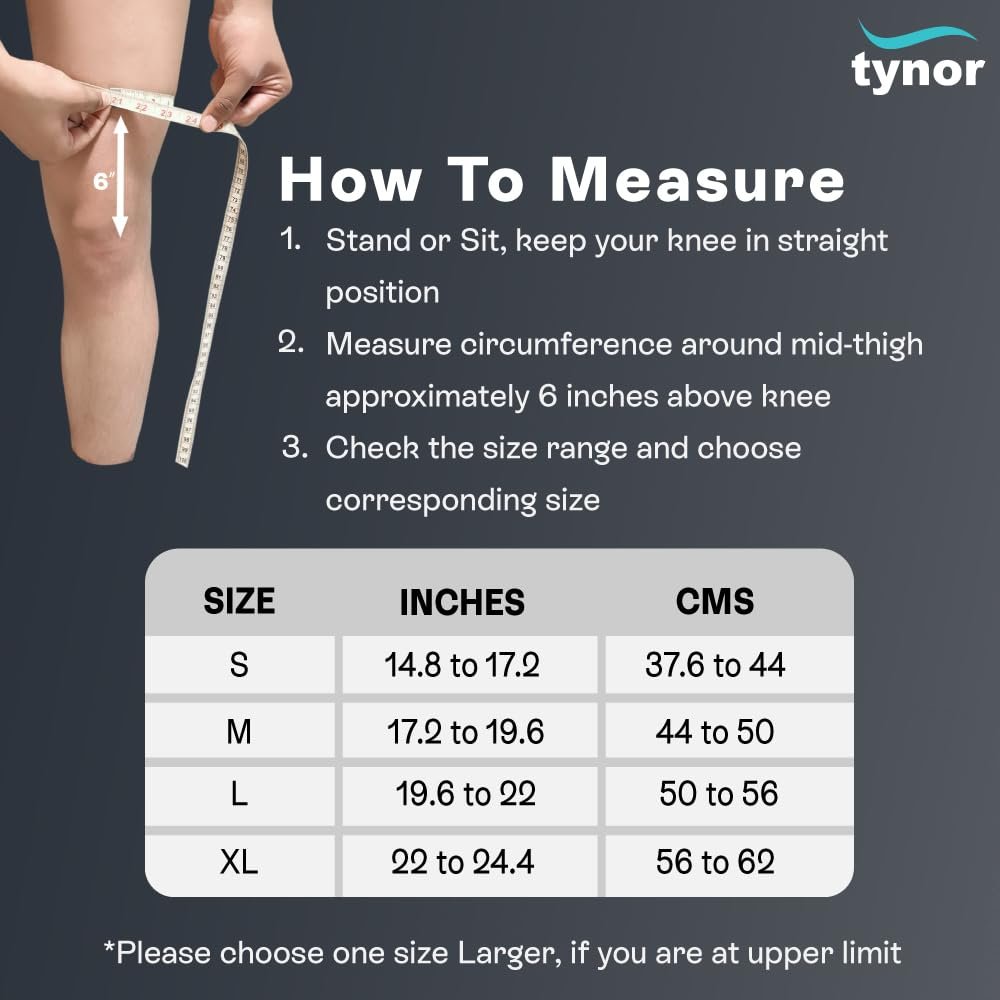 Tynor Hinged Knee Support – Neoprene Compression with Metal Hinges J01 (XL) - Image 4
