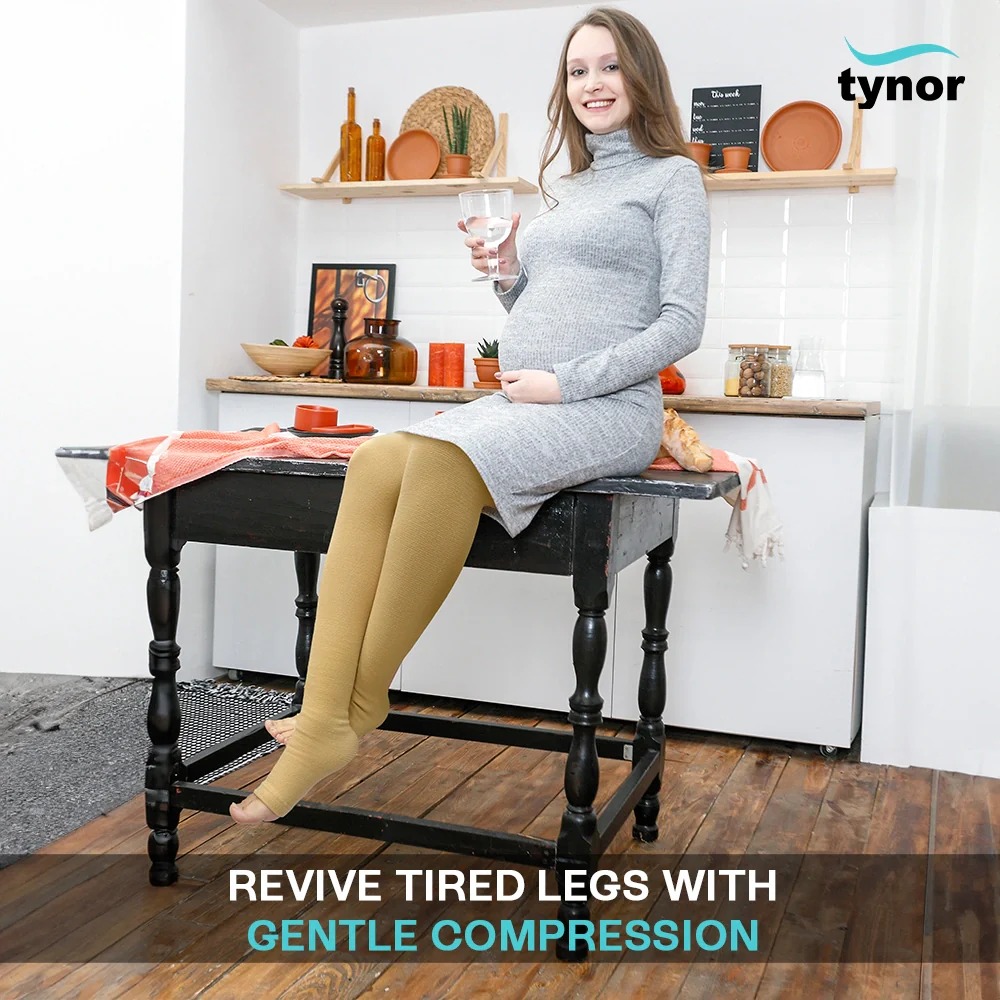 Tynor Mid-Thigh Compression Stockings – Graduated Compression for Varicose Veins & Swelling I15 (M) - Image 6