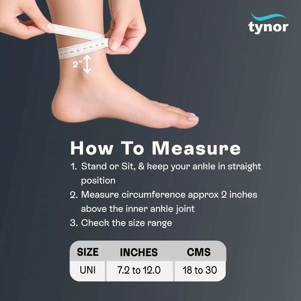 Tynor Ankle Splint – Rigid Support for Sprains & Post-Injury Immobilisation D40 (Universal) - Image 4