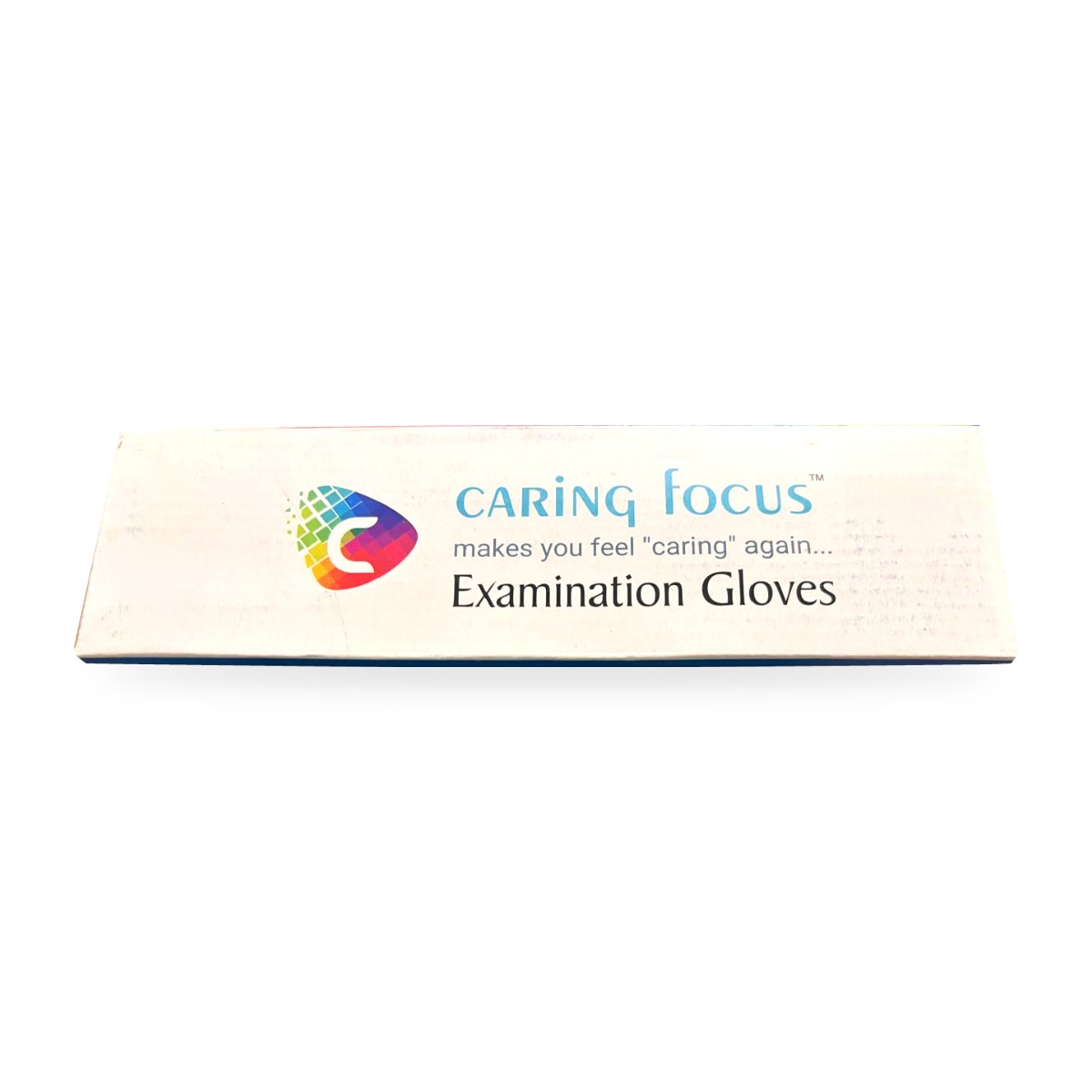 Caring Focus Latex Examination Gloves - Powder Free, White (L) - Pack of 100 - Image 3