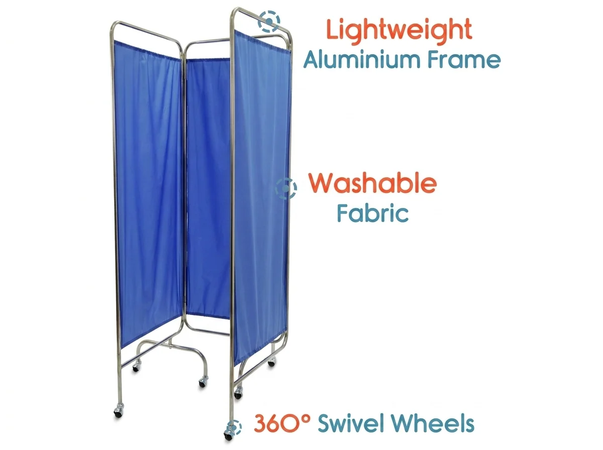 Elite Med India – Bedside Privacy Screen, 3 Panels (SSPL583) - Image 5