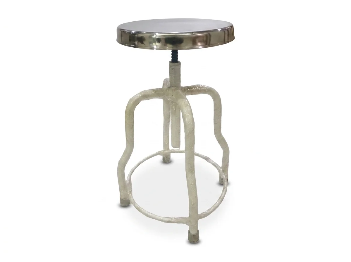 Elite Med India – Revolving Patient Stool with Steel Top (SSPL570) - Image 2